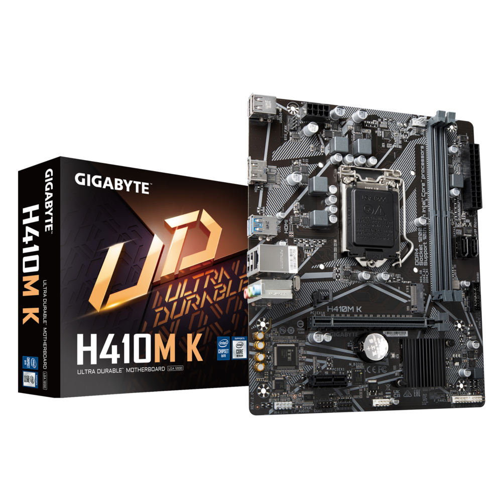 Материнская плата Gigabyte LGA1200 Intel Q470 H410M K 2.0