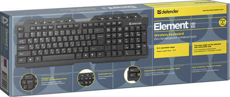 Клавиатура Defender Element HB-195 45195, цвет черный