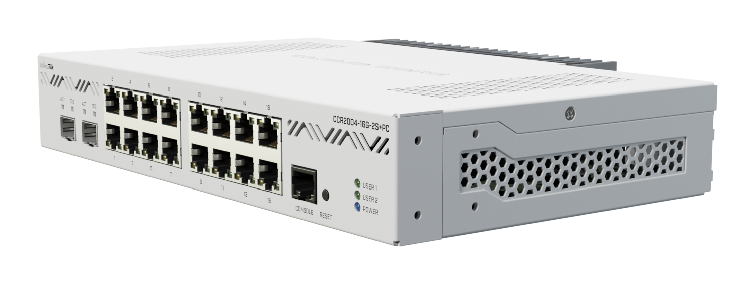 Проводной роутер MikroTik CCR2004-16G-2S+PC