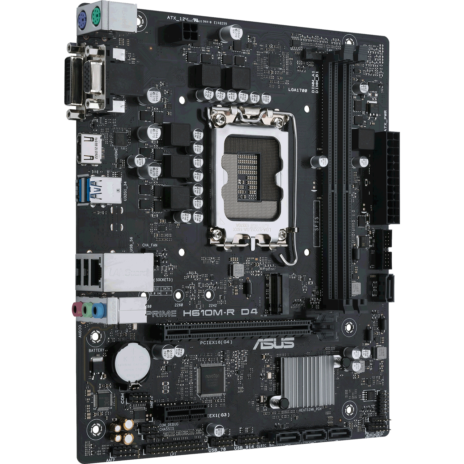 Материнская плата ASUS Intel H610 PRIME H610M-R D4-SI