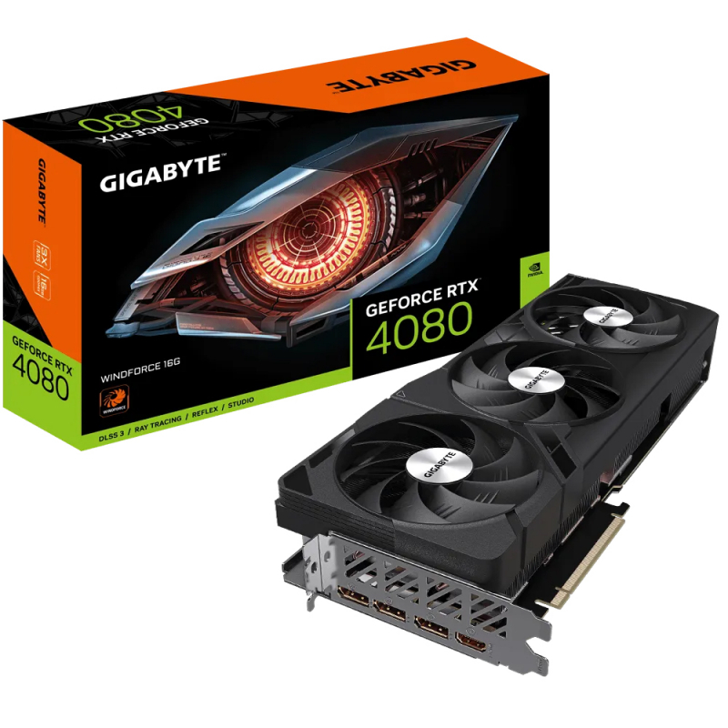 Видеокарта Gigabyte GeForce RTX 4080 16 ΓБ Retail