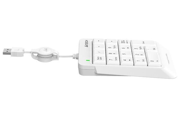 Клавиатура A4tech Числовой блок Fstyler FK13 FK13 USB ( WHITE ), цвет белый
