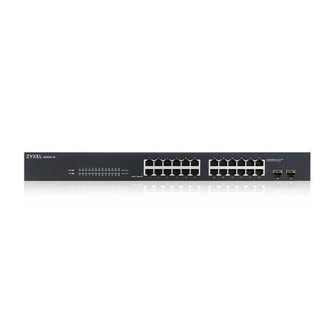 Smart L2 коммутатор Zyxel GS1900-24, rack 19", 24xGE, 2xSFP, бесшумный