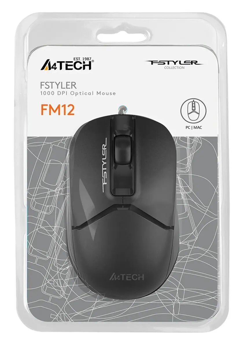 Мышь A4tech Fstyler FM12 BLACK