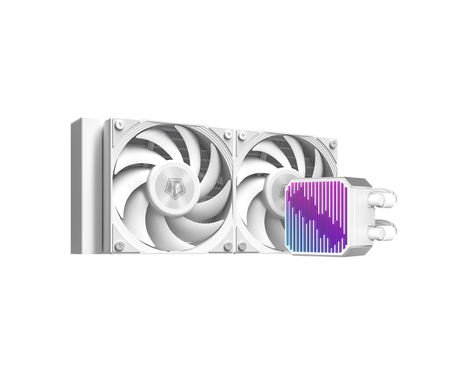 Система водяного охлаждения ID-Cooling DX240 Max Soc-AM5/AM4/1200/1700/1851 белый 4-pin 32.5dB Al+Cu 300W Ret (DX240 MAX WHITE)