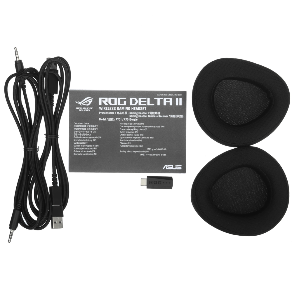 Bluetooth-гарнитура ASUS ROG DELTA II, цвет черный