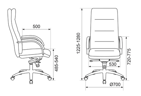 Кресло руководителя Бюрократ  T-9927SL