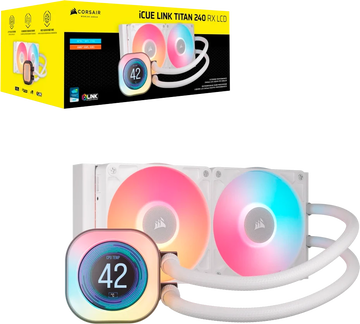Кулер Процессорный Corsair Water Cooling System iCUE LINK TITAN 240 RX LCD