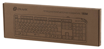 Клавиатура Oklick KeyBoard 180M 943626, цвет черный