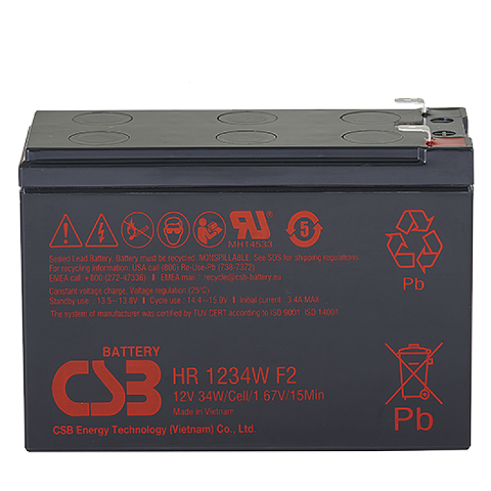 Сменная батарея для ИБП CSB HR 1234W F2