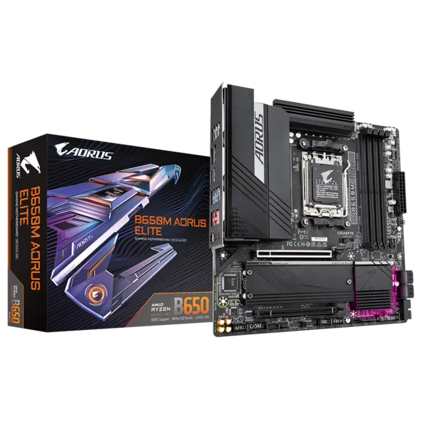 Материнская плата Gigabyte AM5 AMD B650 B650M AORUS ELITE