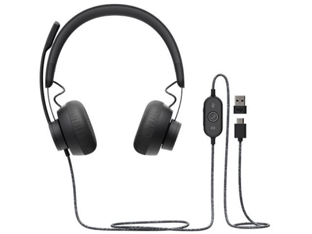 Гарнитура/ Logitech Headset Zone Wired  Teams Graphite