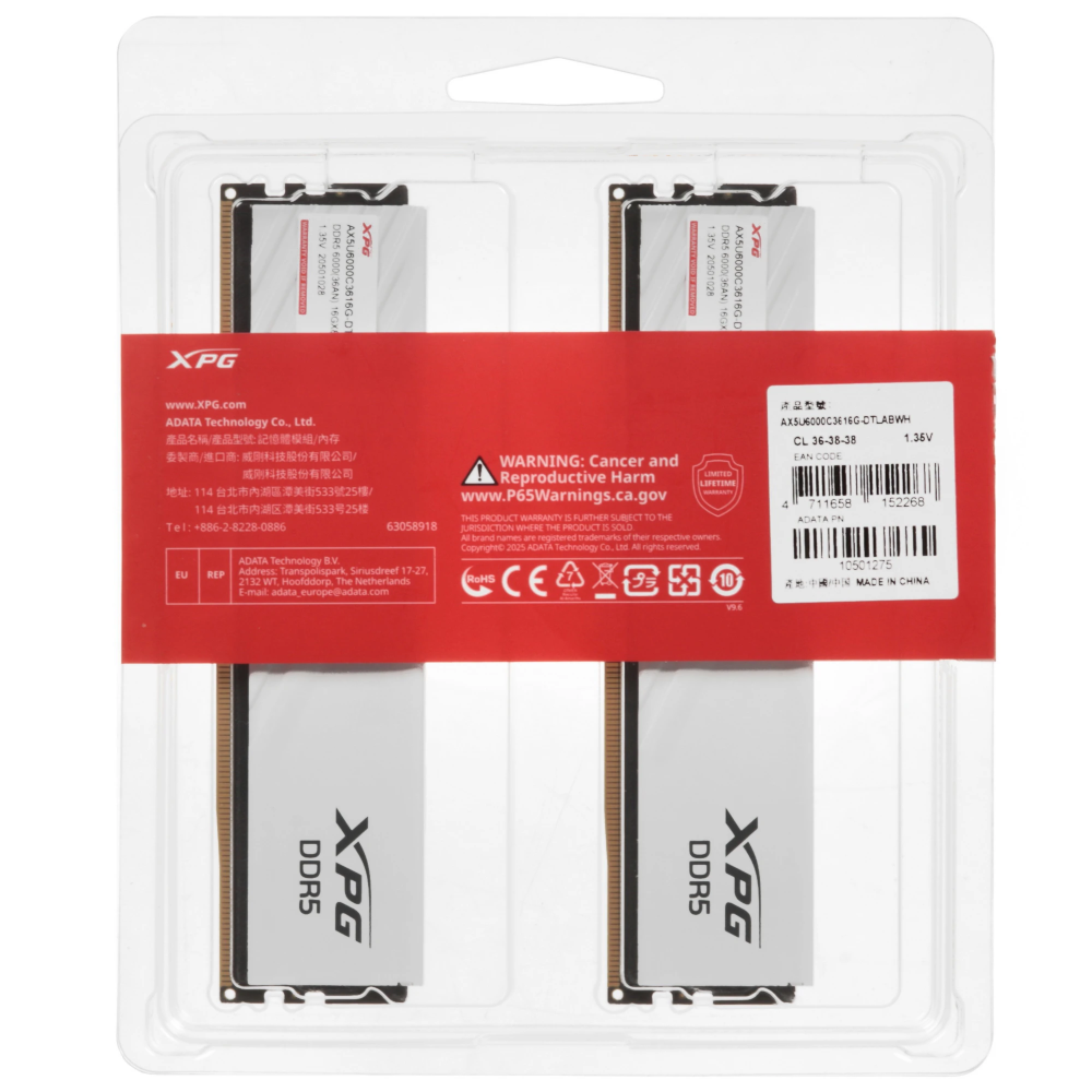 Оперативная память ADATA XPG Lancer Blade DDR5 6000MHz 2*16GB, AX5U6000C3616G-DTLABWH