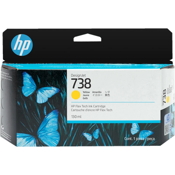 Картридж желтый HP Inc. 738 130мл, 498N7A