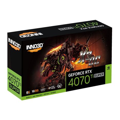 Видеокарта Inno3D GeForce RTX 4070 Ti Super 16 ΓБ Retail