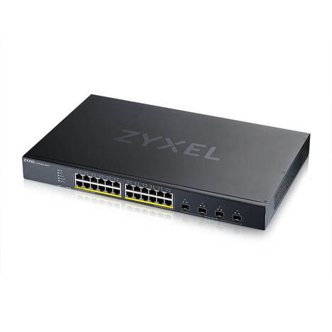 Коммутатор/ XGS1935-28HP, 28 Port Smart Managed PoE Switch, 24x Gigabit PoE and 4x 10G SFP+, hybrid mode, standalone or NebulaFlex Cloud, 375 Watt PoE