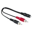 

HAMA AV 2хRCA (m)/Jack 3.5 (f) 0.1м