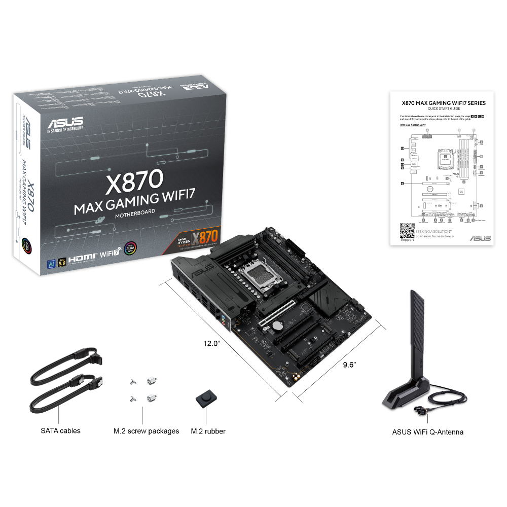 Материнская плата ASUS AMD X870 X870 MAX GAMING WIFI7