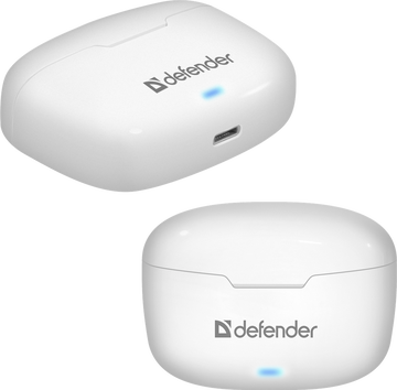Bluetooth-гарнитура Defender Twins 903, цвет белый