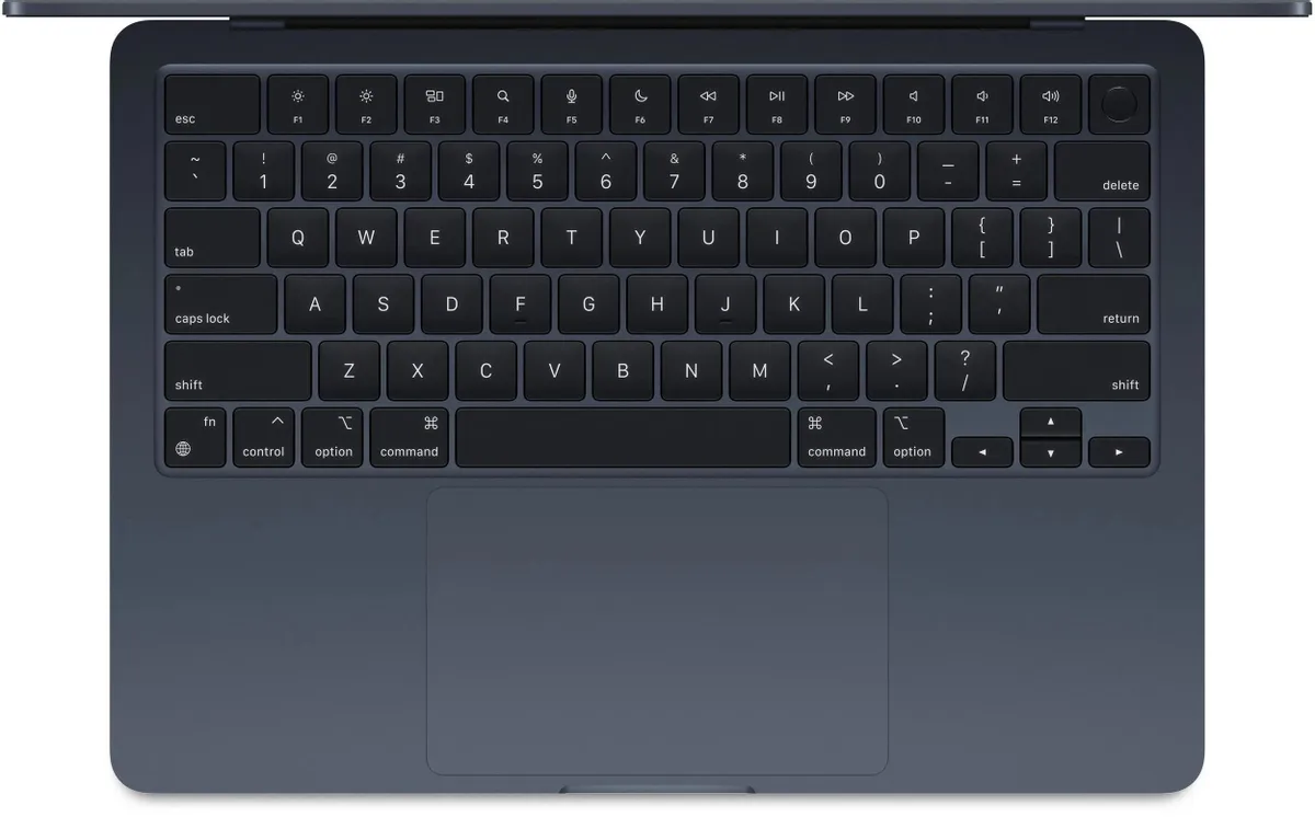 Ноутбук Apple MacBook Air A3113 M3 8 core 8Gb SSD256Gb/8 core GPU 13.6" Liquid Retina (2560x1664) Mac OS midnight WiFi BT Cam (MRXV3X/A)