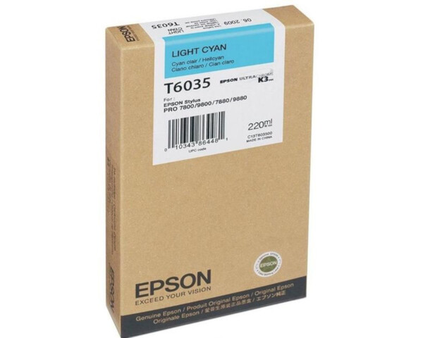 

Картридж светло-голубой Epson C13T603500