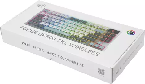 Клавиатура MSI FORGE GK600 TKL WIRELESS SKY S11-43RUP01-HH9, цвет серый