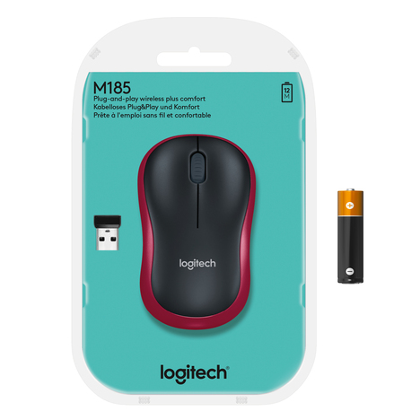 Мышь Logitech M185 910-002633, цвет черный