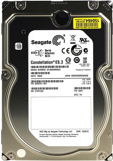 Жесткий диск  SEAGATE Enterprise Capacity 3.5  4TB 7.2K SAS 6Gb/s