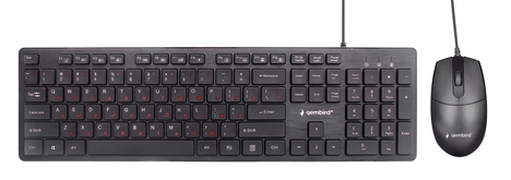 Клавиатура+мышь Gembird Комплект клавиатура и мышь KBS-9050, цвет черный