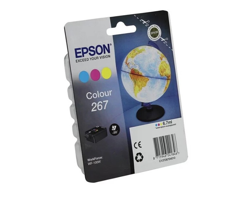 Картридж голубой, желтый, пурпурный Epson C13T26704010