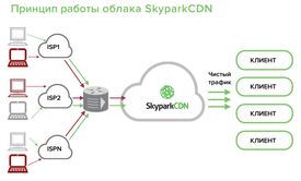 DDOS Protection (опция Защита ресурса от взлома, Waf на 1 SkyparkCDN-IP), на 1 месяц