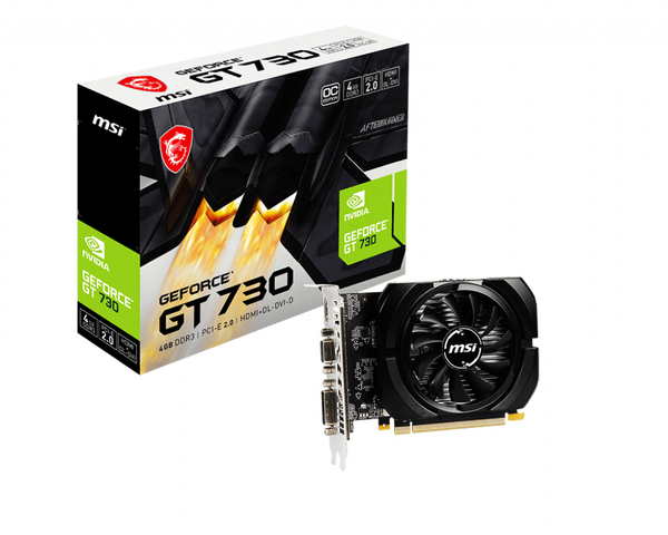 

Видеокарта MSI GeForce GT 730 4 ΓБ Retail