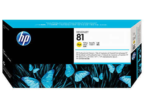 

Печатающая головка желтый HP Inc. 81, C4953A