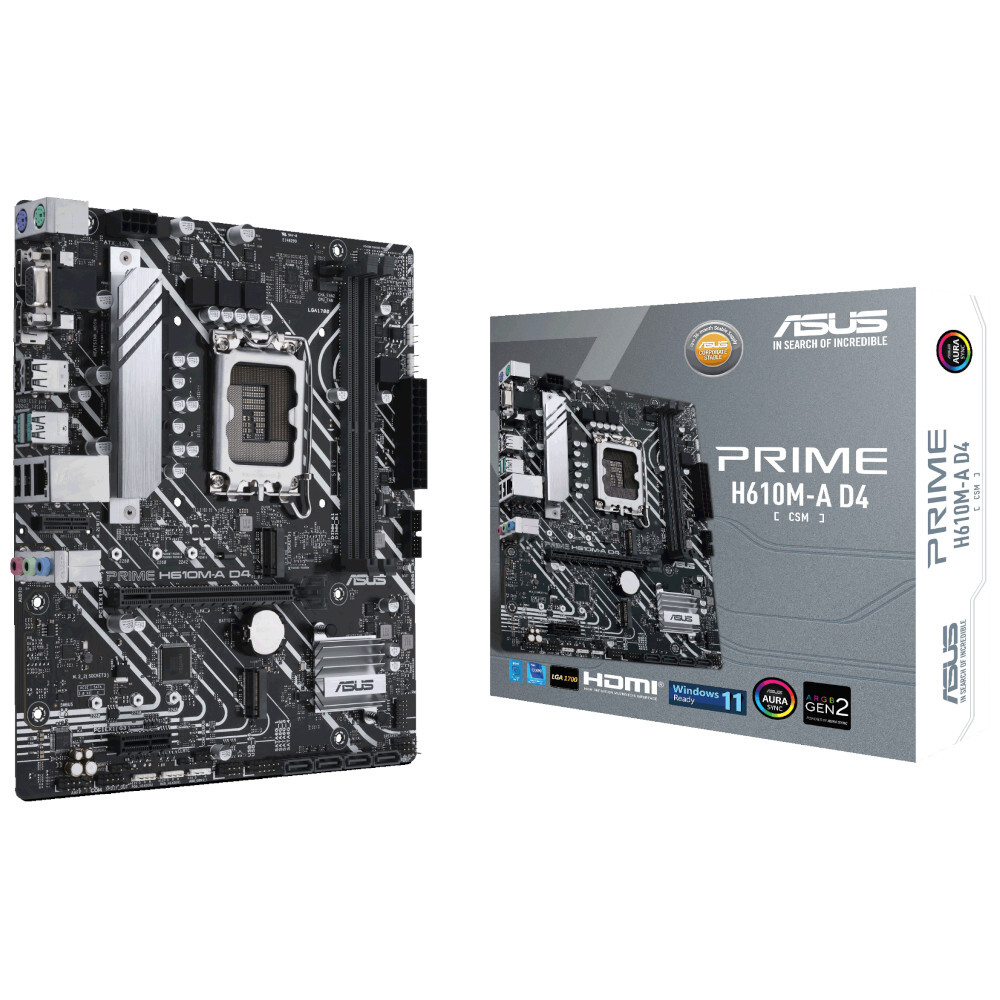 Материнская плата ASUS Intel H610 PRIME H610M-A D4-CSM