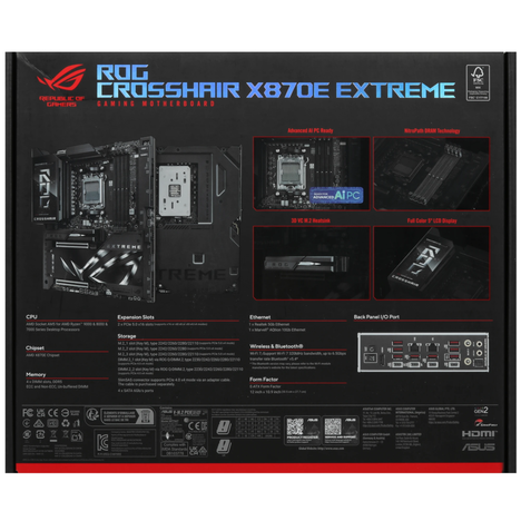 Материнская плата ASUS AMD X870E ROG CROSSHAIR X870E EXTREME
