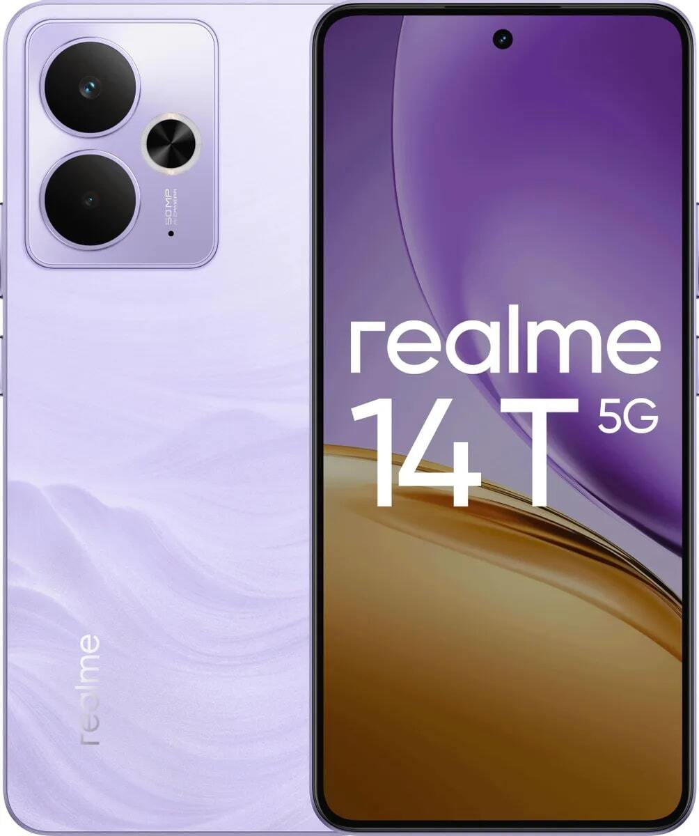 Смартфон realme  14T 5G 256 ΓБ фиолетовый