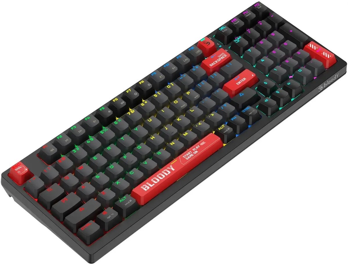 Клавиатура A4tech Bloody WS98 Pixels Red WS98, цвет черный