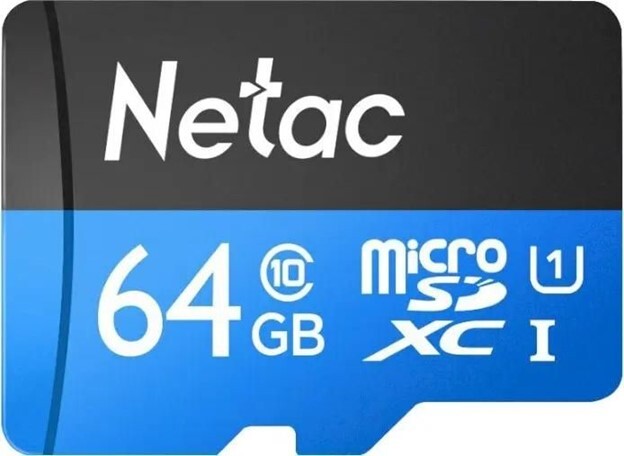 Карта памяти Netac MicroSDXC P500 Standard 64GB