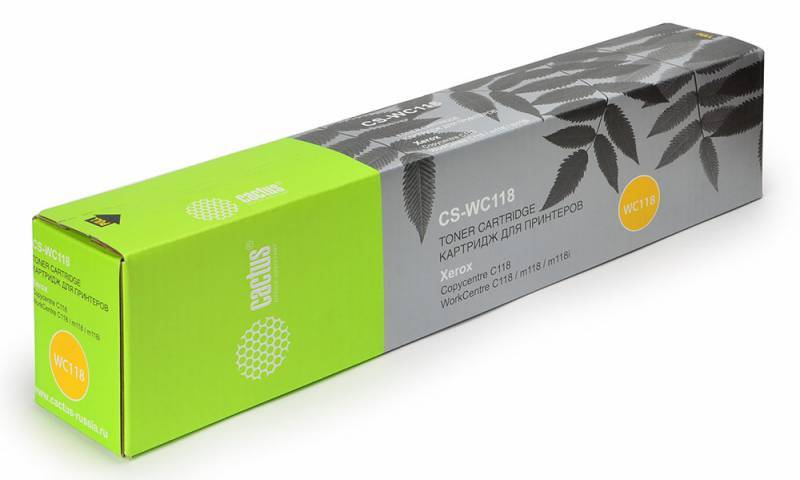 Тонер-картридж черный Cactus CS-WC118