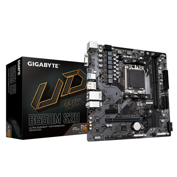 Материнская плата Gigabyte AM5 AMD B650 B650M S2H