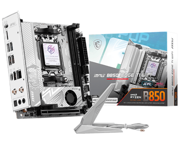 Материнская плата MSI MPG B850I EDGE TI WIFI B850, AM5, 2*DDR5, 1*PCIEx16, 2*M.2, 2*TypeC, 3*USB3.2Gen2, 4*USB3.2Gen1, 2*USB2.0, 2*SATA3.0, 5G, HDMI, ITX, RTL