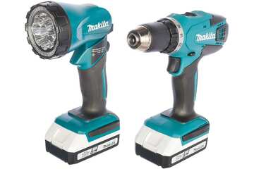 Безударная дрель-шуруповерт MAKITA DF457DWLE