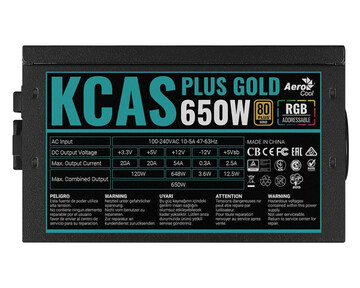 Блок питания Aerocool KCAS PLUS GOLD 650W