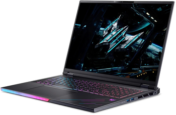 Ноутбук/ ACER Predator Helios 18 AI PH18-73-99GX 18&quot;(2560x1600 miniLED (матовый, 240Hz, 3ms) )/Intel Core Ultra 9 275HX(2.7Ghz)/65536Mb/2TbPCISSDGb/noDVD/Ext:NVIDIA GeForce RTX 5080(16384Mb)/Cam/BT/WiFi/100WHr/war 1y/3.5kg/Black/NoOS