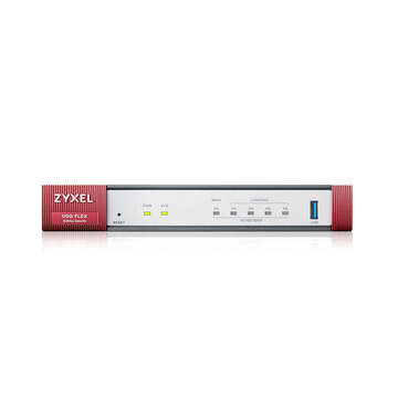 Межсетевой экран и Wi-Fi контроллер Zyxel USG FLEX 100 с подписками на 1 год (AS,AV,CF,IDP, SecuReporter), 1xWAN GE, 1xOPT GE (LAN/WAN), 3xLAN/DMZ GE, 1xUSB3.0, AP Controller (8/24), NebulaFlex Pro **