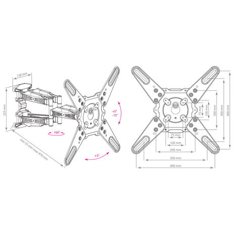 Кронштейн Kromax ATLANTIS-45