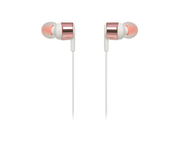 Гарнитура JBL T210, цвет розовый/белый