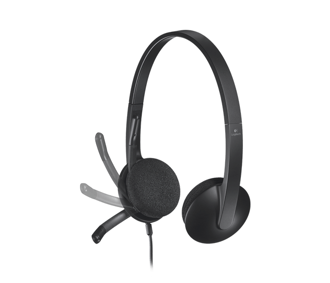 Гарнитура Logitech H340 USB, цвет черный