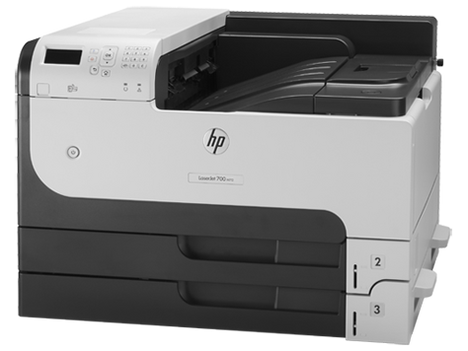 HP LaserJet Enterprise 700 M712dn (A3, 1200dpi, 40ppm, 512Mb, 3trays 250+250+100, USB2.0/extUSBx2/GigEth/HIP/ePrint, repl. Q7543A, Q7545A)
