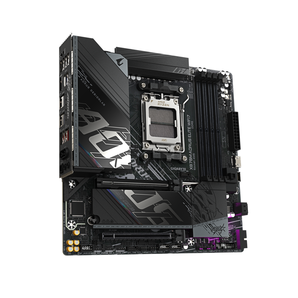Материнская плата Gigabyte AM5 AMD X870 X870M AORUS ELITE WIFI7